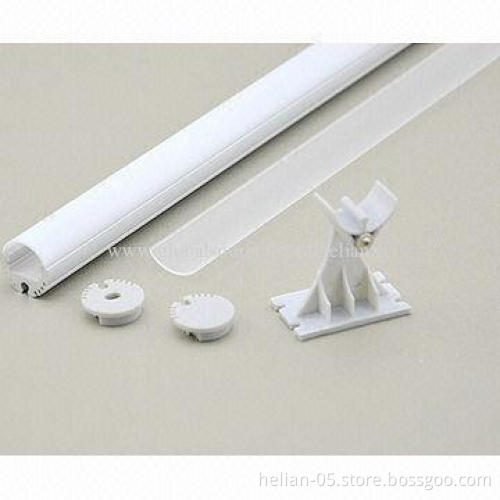 Hot Extruded Round Aluminum Extrusion Accessories with PMMA Diffuser from China
